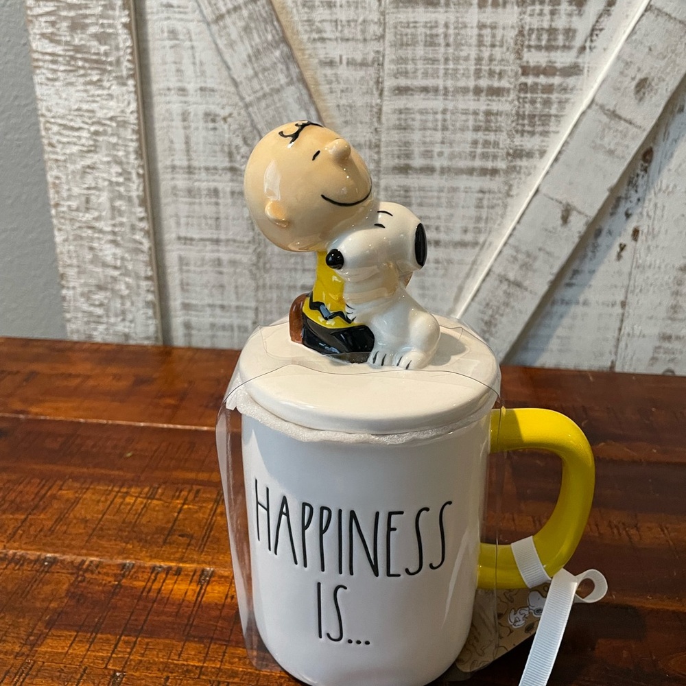 Rae Dunn Charlie Brown and Snoopy Mug